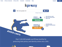 Tablet Screenshot of kproxy.com